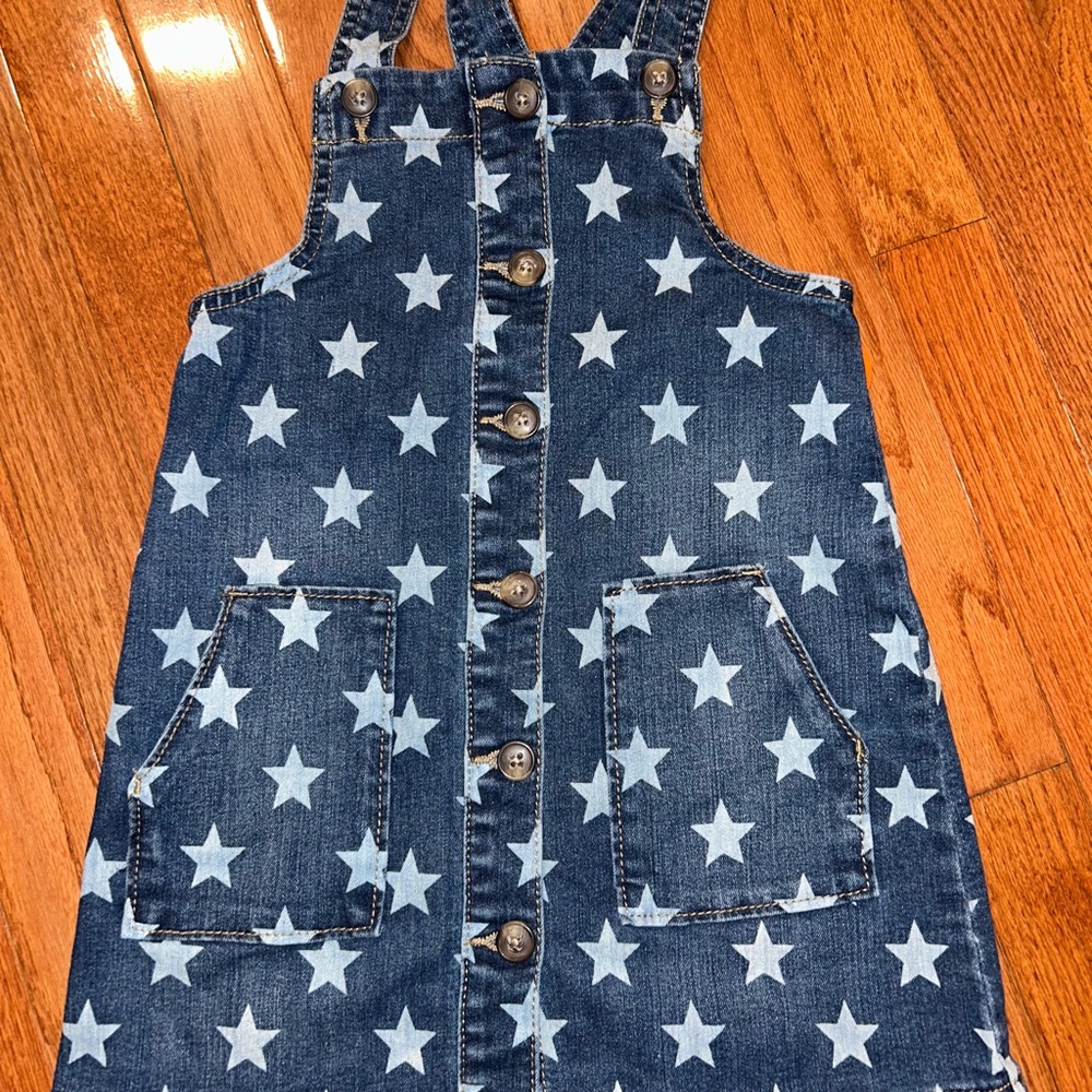 Wonder Nation Stars Denim Dress, Size 5T, NWT